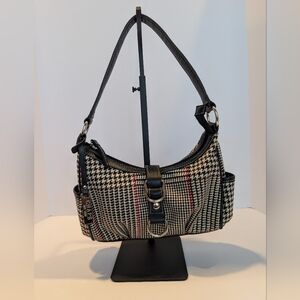 Chaps Y2k Style Black and White Houndstooth Women's Bag Purse Pre-owned